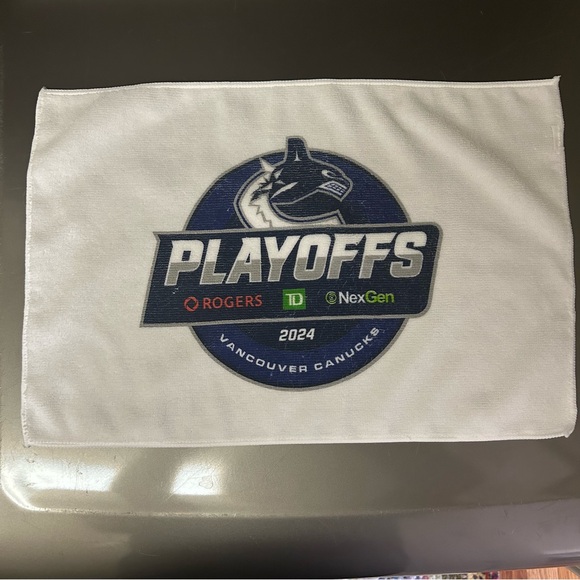 Go Canucks Go! 2024 Vancouver Canucks Playoff Game Towel - Picture 4 of 8
